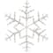 13.5" Lighted Snowflake Christmas Window Silhouette Decoration